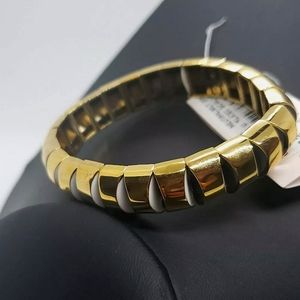 NWT KATE SPADE BANGLE GOLD PINK ORANGE